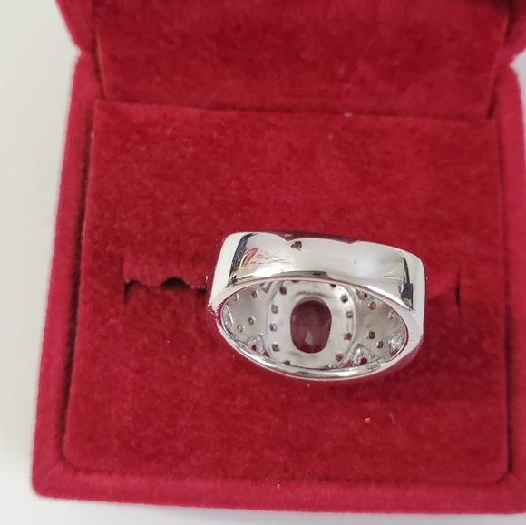 Watch Video / Sterling Silver 925 Pink Sapphire Ring - Picture 5 of 8